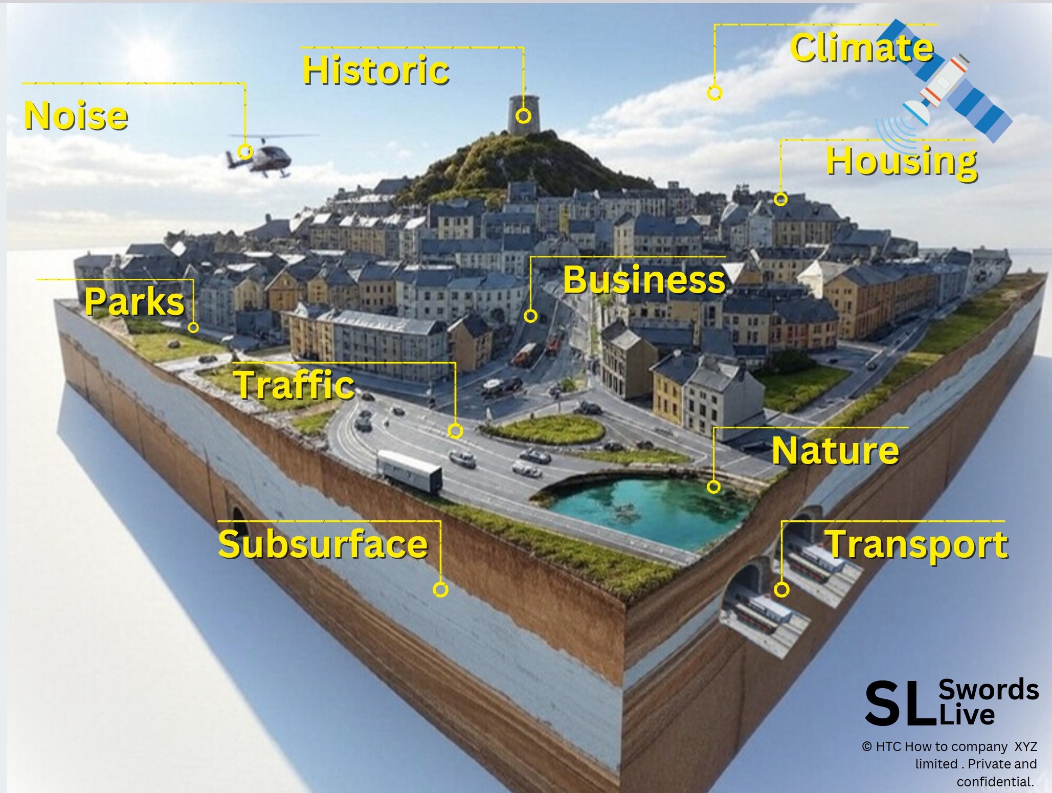 Swords Live 3D Town Model